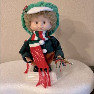 Vintage Santa’s Best Undercover Kids Animated Christmas Boy 13” Tall